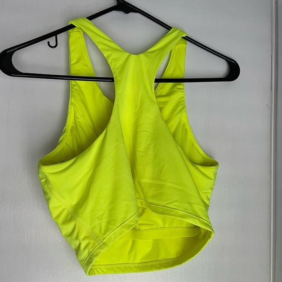 M (D-DD)| Athleta Conscious Crop Bikini Top | NEON YELLOW - Picture 2 of 6